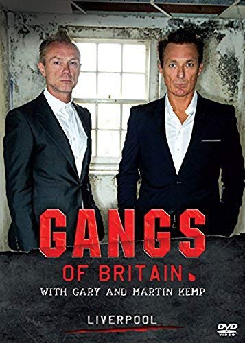DVD cover featuring two men in suits with "Gangs of Britain: Liverpool" text.