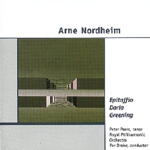 CD cover for Arne Nordheim’s orchestral and vocal works, featuring abstract art.