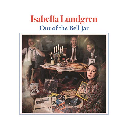 CD cover for Isabella Lundgren’s “Out Of The Bell Jar” with vintage imagery.