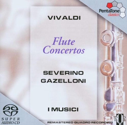 A CD cover featuring a flute and the title "Vivaldi Flute Concertos".