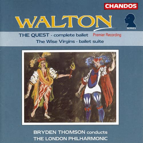 CD cover for Walton’s “The Quest” and “Wise Virgins” ballet recordings.