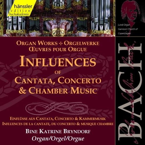 CD cover for Bach organ works performed by Bine Katrine Bryndorf.