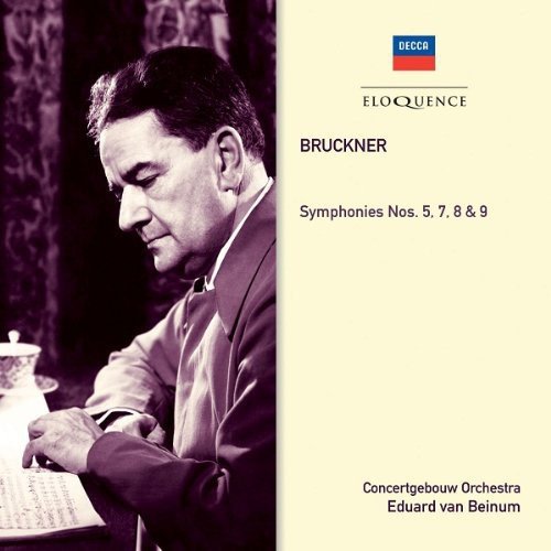 CD cover with a man reading music, "BRUCKNER Symphonies Nos. 5, 7, 8 & 9" text.