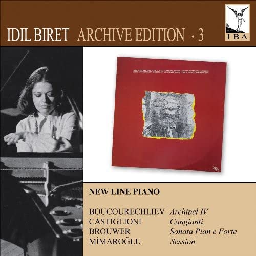 CD cover for Idil Biret's "Archive Edition 3" featuring a portrait and pianist.
