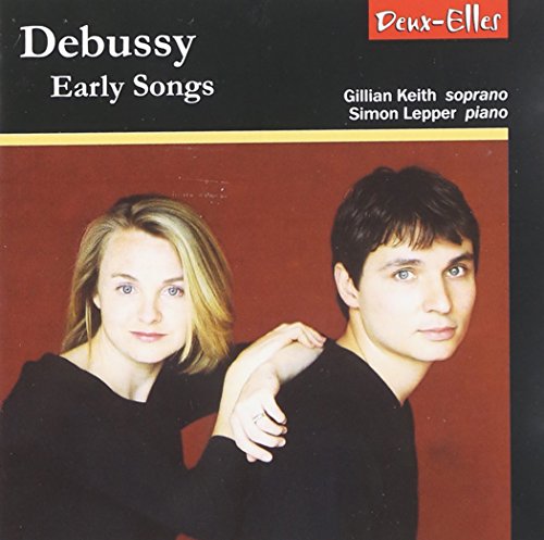"CD cover featuring a man and woman against a red background."