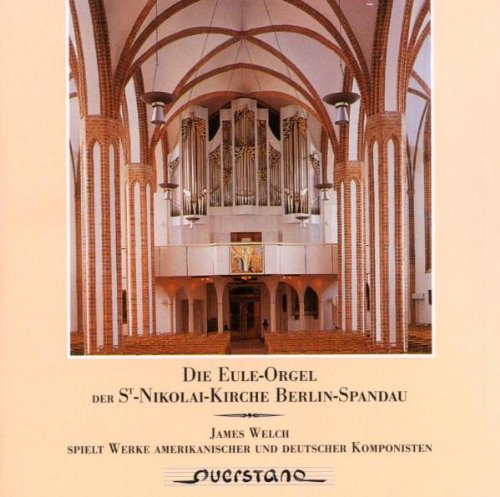 "CD cover with a church interior photo and beige background, featuring text."
