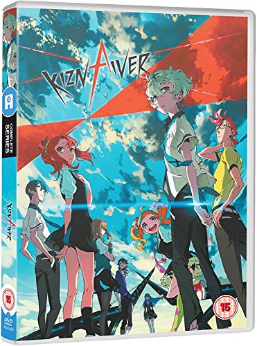 Kiznaiver DVD cover featuring anime characters in colorful, dynamic poses.