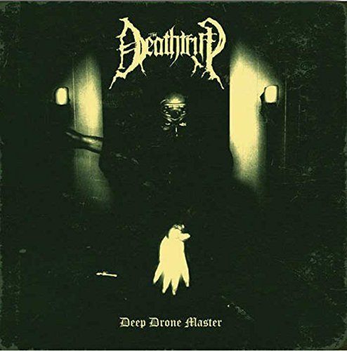 CD cover: dark hallway, figure in hooded suit, and band logo "Deathrift".