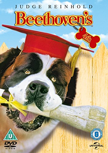 DVD cover featuring a St. Bernard dog wearing a graduation cap, holding a bone.