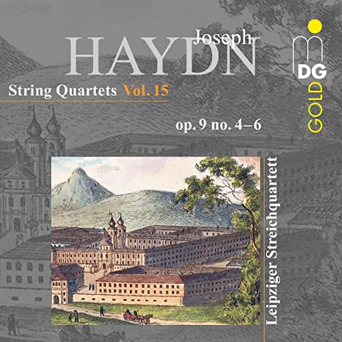 CD cover for Haydn string quartets, featuring a landscape painting.