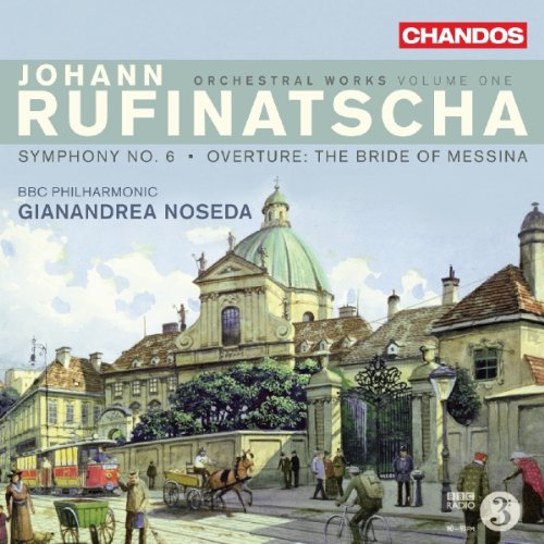 "CD cover featuring an illustration of a large building and people on the street."