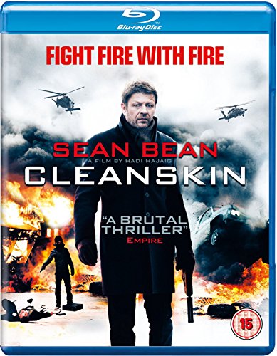 Blu-ray cover for "Cleanskin" featuring Sean Bean and action scene.