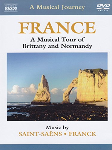DVD cover for "France: Brittany/Normandy" featuring coastal rock formations.