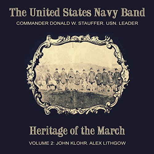 CD cover with vintage military band image and ornate gold frame on dark background.