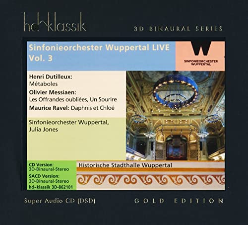 CD cover for Julia Jones & Sinfonieorchester Wuppertal Live Vol. 3.