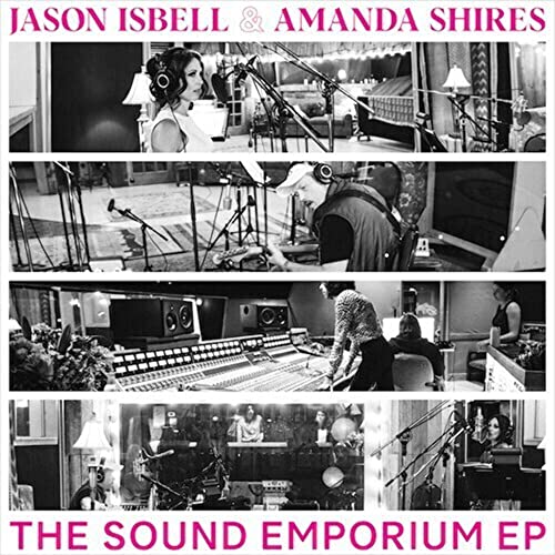 Black and white album cover for Jason Isbell & Amanda Shires EP.
