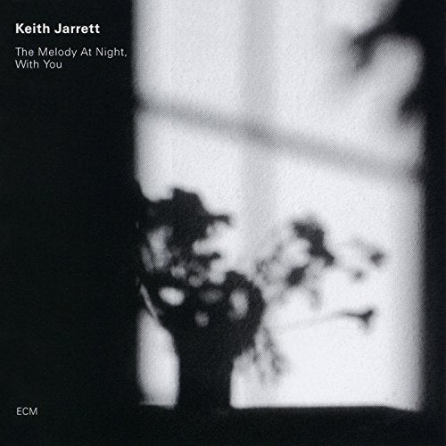Black and white album cover for Keith Jarrett’s “The Melody At Night, With You.”
