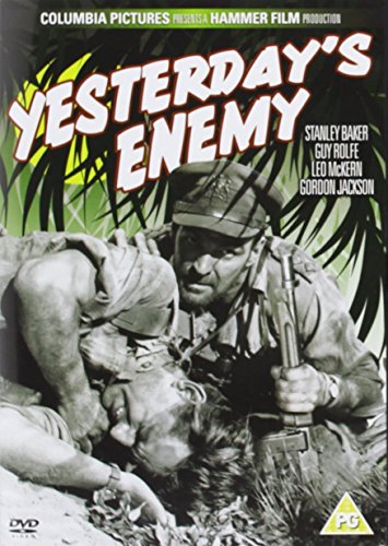 DVD cover art for Yesterday's Enemy featuring two soldiers in a jungle setting.