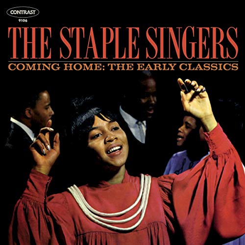 The Staple Singers album cover featuring a family portrait in red clothing.
