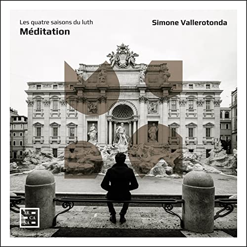 "CD cover featuring a black-and-white image of a person sitting in contemplation."
