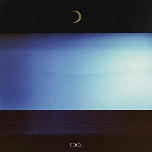 Vinyl album cover: dark blue and black gradient with a crescent moon.