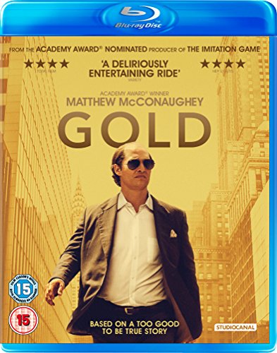 Blu-ray cover for the film "Gold" starring Matthew McConaughey.