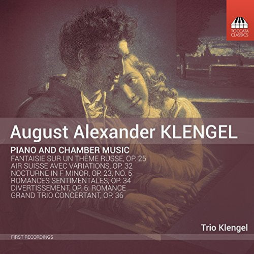 CD cover with a man and woman playing piano together, red-toned image.