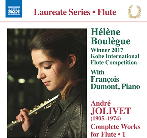CD cover featuring flutist Hélène Boulegne and composer André Jolivet.