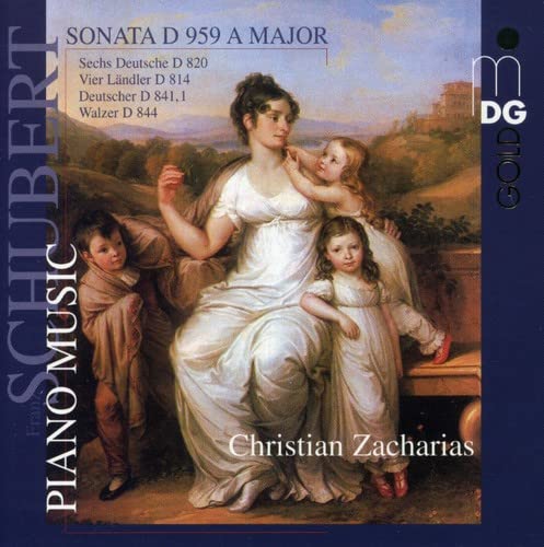 CD cover featuring a classical painting of a mother and children.