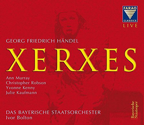 CD cover for Handel’s Xerxes, featuring a portrait and gold lettering.
