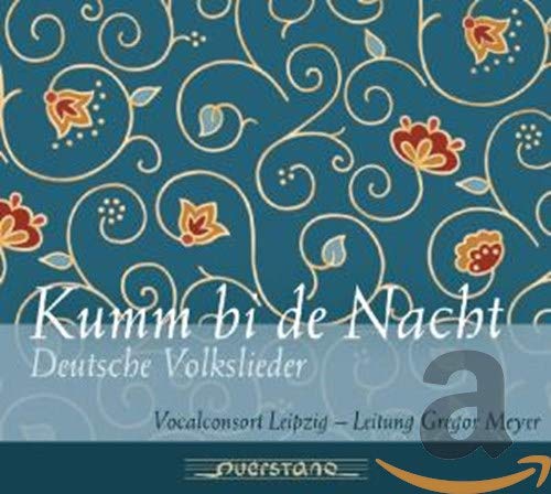 CD cover with swirling teal design and red floral accents.