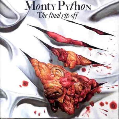 CD cover: a hand tearing apart a cooked chicken, blood splatters.