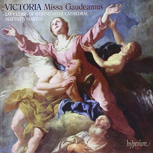 "CD cover with a Renaissance-style painting of angels and a man in the clouds."