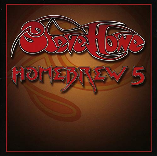 Steve Howe “Homebrew 5” CD cover with red and brown swirling text.