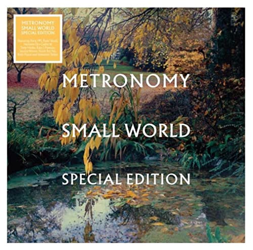 Vinyl cover art featuring a pond surrounded by autumn trees with white text overlay.