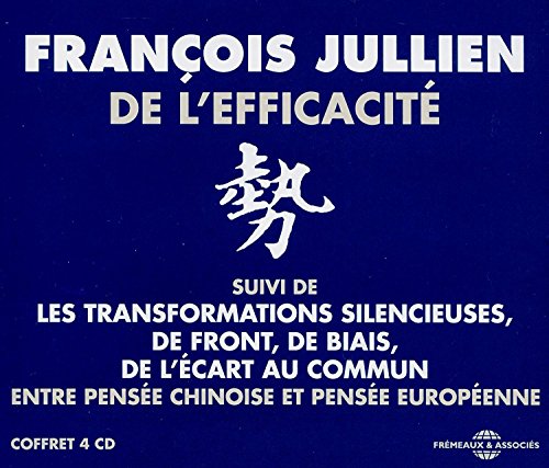Four CD case for François Jullien’s “De L’Efficacité” with Chinese characters.