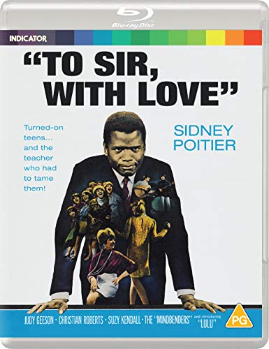 “To Sir, With Love” Blu-ray cover featuring Sidney Poitier and students.