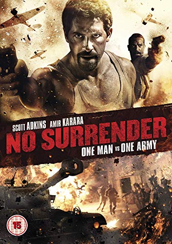 DVD cover art featuring two men holding guns above a battlefield with explosions.