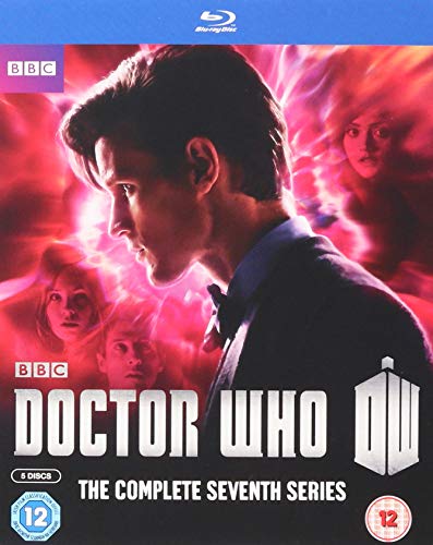 "Blu-ray cover of 'Doctor Who: The Complete Seventh Series' featuring the Eleventh Doctor."