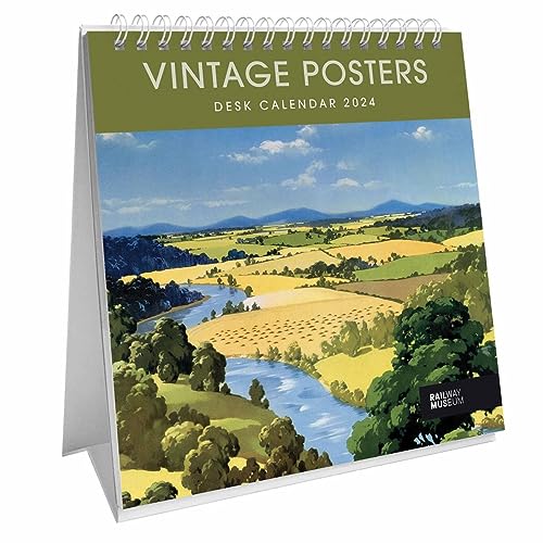 Carousel Calendars NRM Vintage Posters Easel Calendar 2024