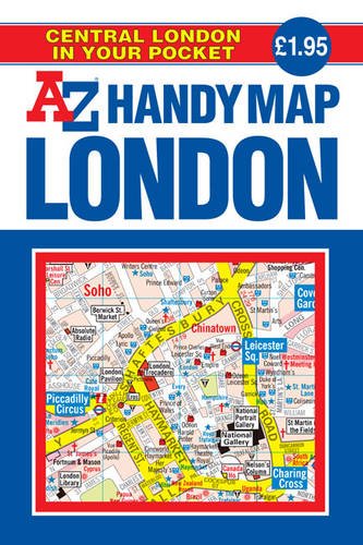 Map book cover featuring a detailed map of central London with major landmarks.