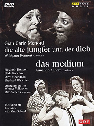 DVD cover featuring black-and-white opera scenes and text in German and English.
