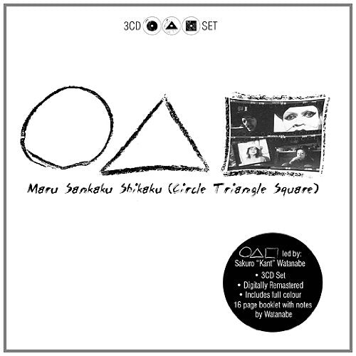 3CD set cover with geometric shapes and black and white portraits.
