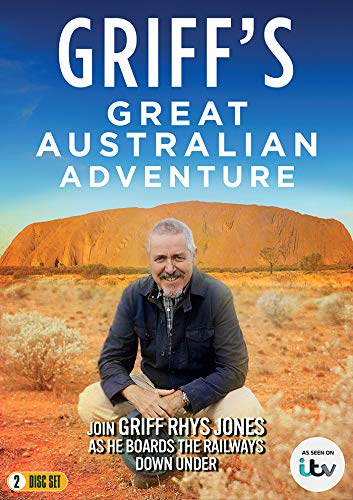 DVD cover featuring Griff Rhys Jones in front of Uluru, Australia.