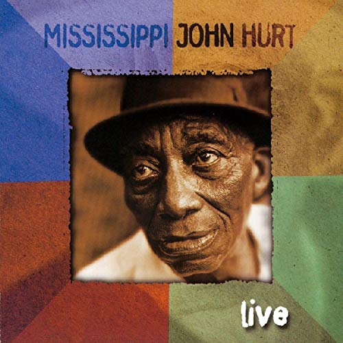 Mississippi John Hurt album cover featuring a portrait of the musician.