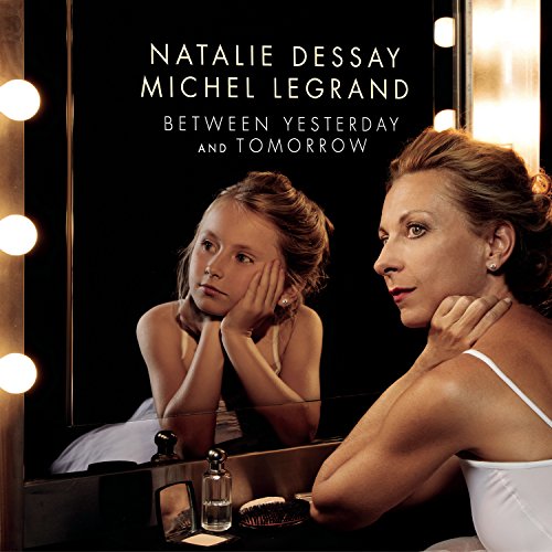 CD cover: Natalie Dessay as a child and adult reflected in a mirror.
