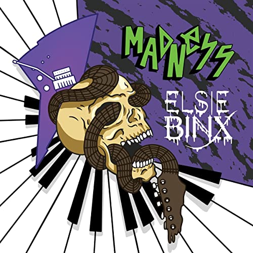 CD cover: skull with horns, piano keys, and purple, green text.