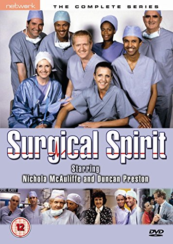 DVD cover for "Surgical Spirit" featuring a group of medical professionals.