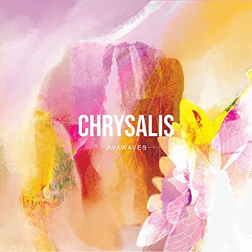 CD cover for Avawaves’ “Chrysalis” with floral watercolor imagery.