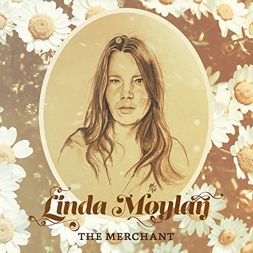Portrait of Linda Moylan on CD cover with daisy flowers.